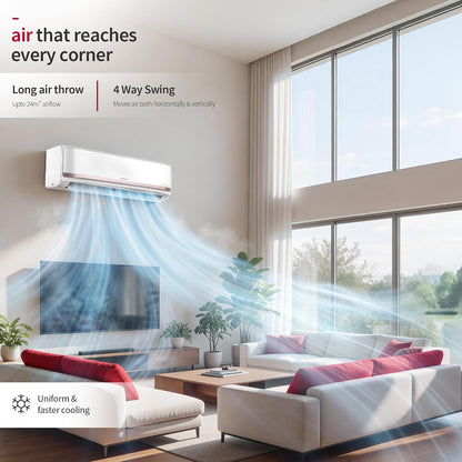 Hitachi 1.5 Ton 3 Star, New Star rated, Heavy Duty Smart Inverter Split AC (Copper, Wi-Fi, Long air throw, Smart View Display, ice Clean, Hybrid Convertible, Anti-Bacterial Mesh Filter,RAS.Y319PCDISL, White)