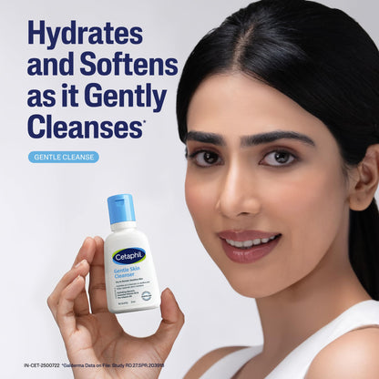 Cetaphil Gentle Skin Hydrating Face Wash 118ml, Paraben Free, Sulphate-Free Gentle Skin Hydrating Cleanser with Niacinamide, Vitamin B5 for Dry to Normal, Sensitive Skin