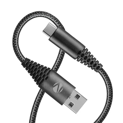 Zebronics Type-C Fast Charging Cable, Upto 480 Mbps, 36W Rapid Charge, 3A Output, Charge & Sync Data Cable, 1 Meter Length, Tangle-Free Durable Design (CU300T)
