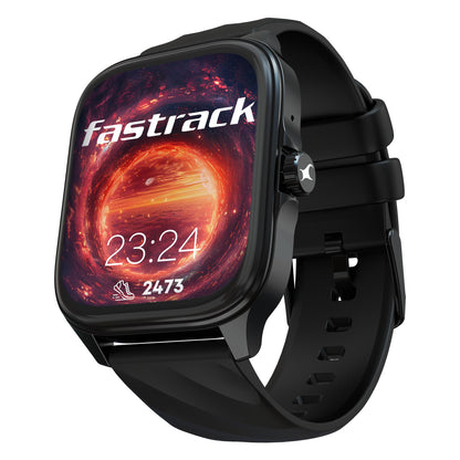 Fastrack Astor FR2 Pro 1.43" AMOLED Stainless Steel Smart Watch with SpO2, Heart Rate, BT Calling, Adaptive AOD, Functional Crown, AI Voice Assistant – Smartwatch for Stylish Professionals (Silver)