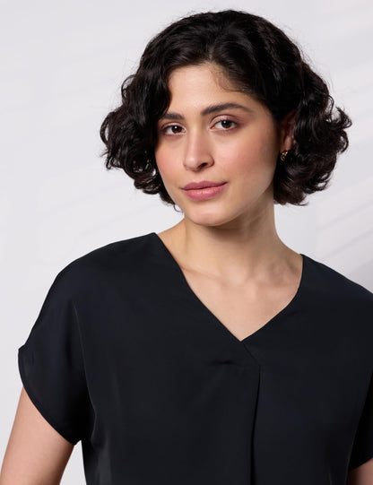 Symbol Premium Women's Relaxed Fit Crop Top | Desk-to-Dinner (Available in Plus Sizes) Polyester