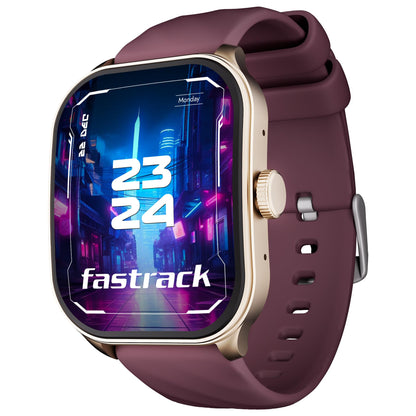 Fastrack Astor FR2 Pro 1.43" AMOLED Stainless Steel Smart Watch with SpO2, Heart Rate, BT Calling, Adaptive AOD, Functional Crown, AI Voice Assistant – Smartwatch for Stylish Professionals (Silver)