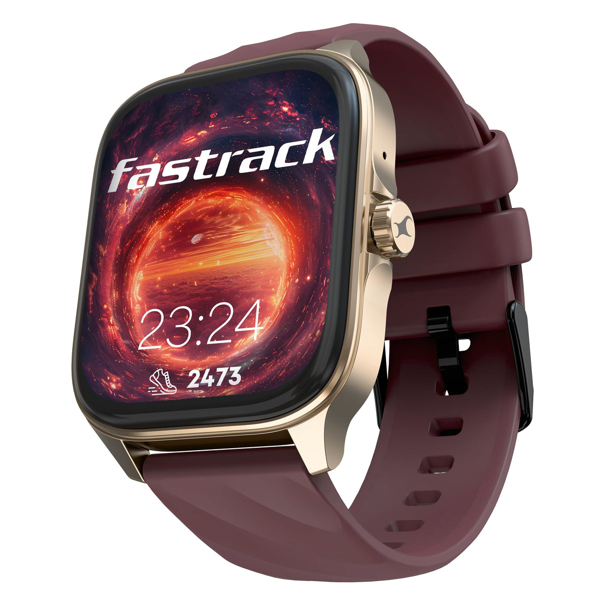 Fastrack Astor FR2 Pro 1.43" AMOLED Stainless Steel Smart Watch with SpO2, Heart Rate, BT Calling, Adaptive AOD, Functional Crown, AI Voice Assistant – Smartwatch for Stylish Professionals (Silver)