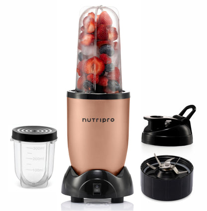 NutriPro Juicer Mixer Grinder - Smoothie Maker - 500 Watts (2 Jars & 1 Blade, Silver) - 2 Year Warranty