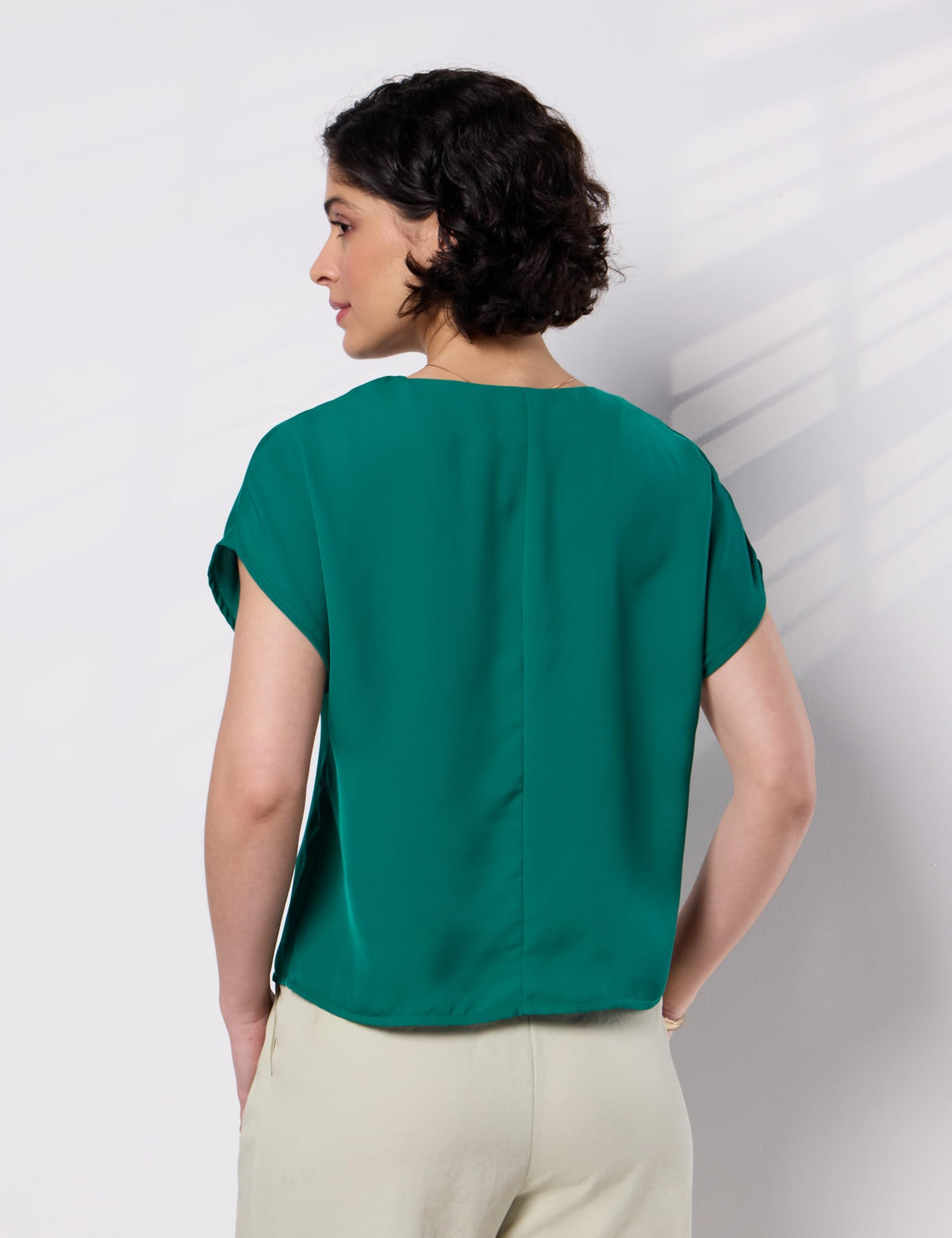 Symbol Premium Women's Relaxed Fit Crop Top | Desk-to-Dinner (Available in Plus Sizes) Polyester