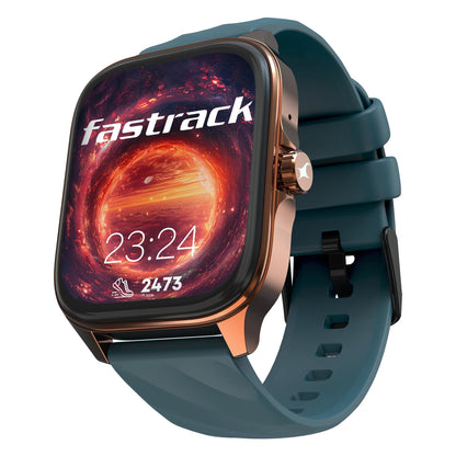 Fastrack Astor FR2 Pro 1.43" AMOLED Stainless Steel Smart Watch with SpO2, Heart Rate, BT Calling, Adaptive AOD, Functional Crown, AI Voice Assistant – Smartwatch for Stylish Professionals (Silver)