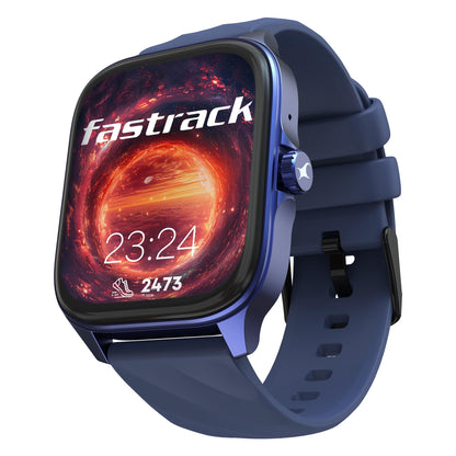Fastrack Astor FR2 Pro 1.43" AMOLED Stainless Steel Smart Watch with SpO2, Heart Rate, BT Calling, Adaptive AOD, Functional Crown, AI Voice Assistant – Smartwatch for Stylish Professionals (Silver)