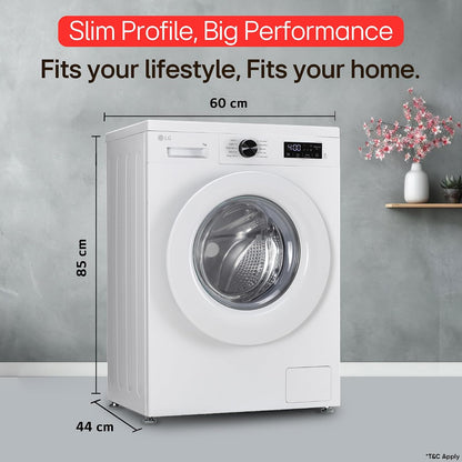 LG Smart Choice, 7 Kg, 5 Star, Steam, Inverter Direct Drive Technology, 6 Motion DD, Fully-Automatic Front Load Washing Machine (FHB1207Z2W, Remove Allergens & Stain, In-Built Heater, Essence White)