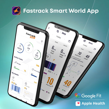 Fastrack Astor FR2 Pro 1.43" AMOLED Stainless Steel Smart Watch with SpO2, Heart Rate, BT Calling, Adaptive AOD, Functional Crown, AI Voice Assistant – Smartwatch for Stylish Professionals (Silver)