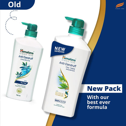 Himalaya Anti Dandruff Shampoo With Tea Tree Removes Dandruff & Soothes Sclap, 1000 ml