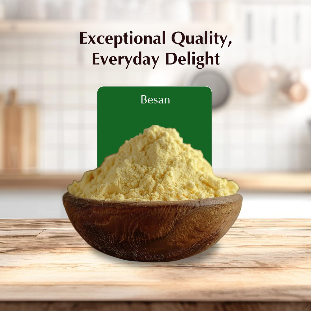 Amazon Brand- Vedaka Besan (Gram Flour) (100% Chana Dal Fine Besan), 500 g