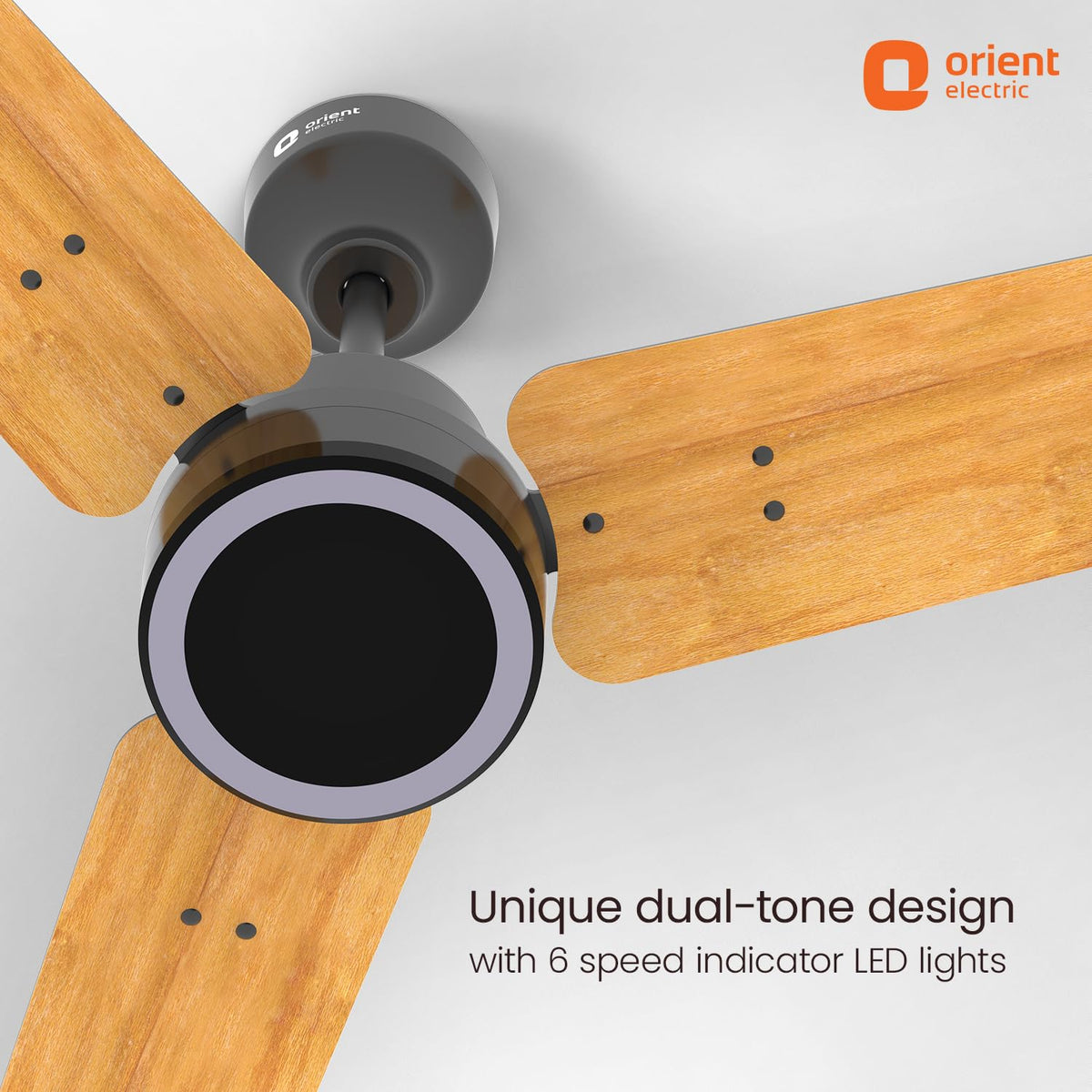 Orient Electric 1200 mm Zeno BLDC | BLDC energy saving ceiling fan with Remote |BEE 5-star rated | Saves up to 50% on electricity bills | 3-year warranty by Orient | Brown, pack of 1