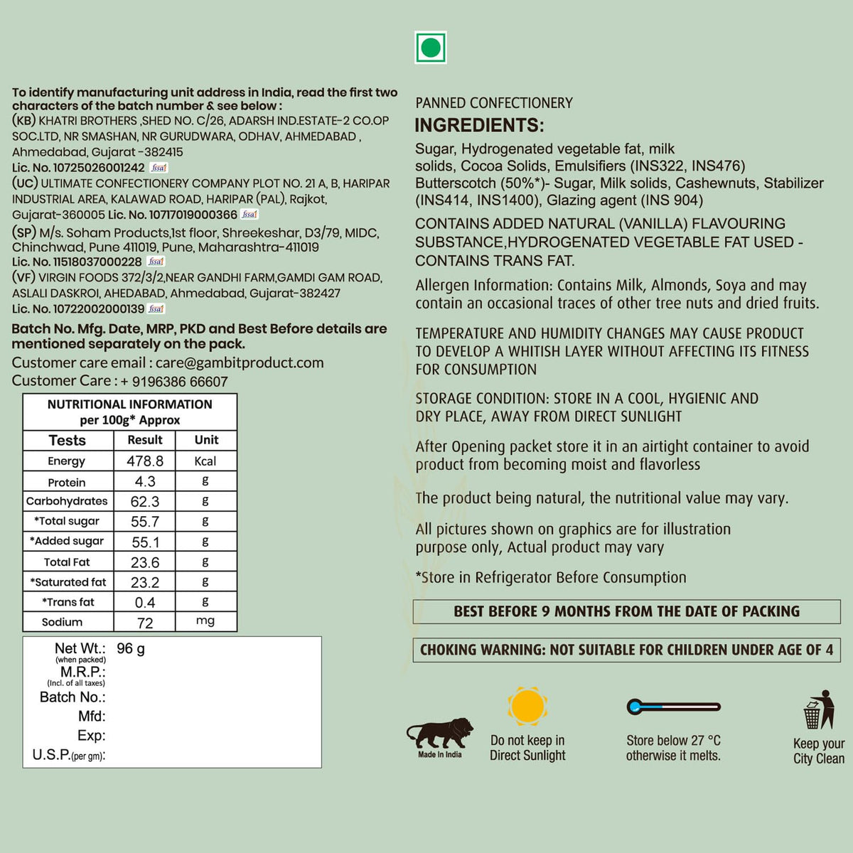 DeoDap Designer Murli Flute Rakhi for Brother with Choco Coated Nut Butterscotch Chocolate 96gm, Pooja Coin, Roli Chawal & Card | Rakhi with Chocolate Combo for Raksha Bandhan
