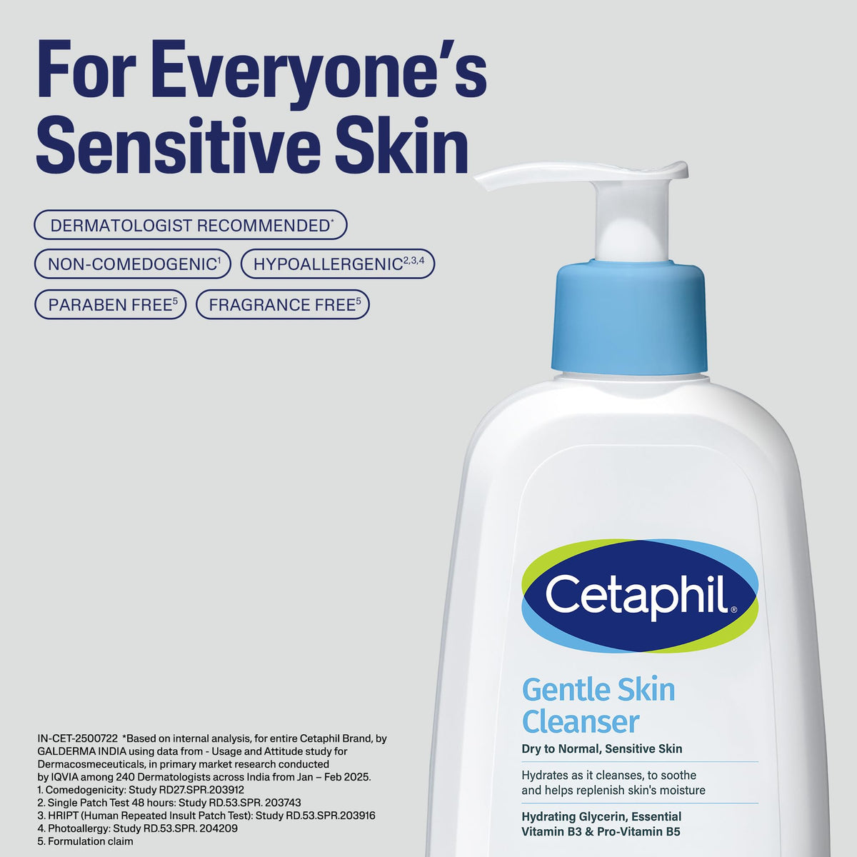 Cetaphil Gentle Skin Hydrating Face Wash 118ml, Paraben Free, Sulphate-Free Gentle Skin Hydrating Cleanser with Niacinamide, Vitamin B5 for Dry to Normal, Sensitive Skin