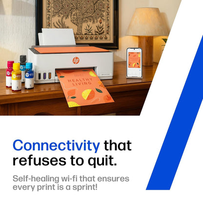 HP Smart Tank 589 All-in-One WiFi Colour Printer |Up to 4000 Black & 6000 Colour Prints I Print,Scan & Copy for Home/Office