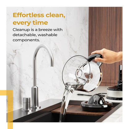 Lifelong Electric Citrus Juicer | Dual Cones & 700 ML Capacity | Electric Juicer Machine for All Fruits | Powerful 40W Motor for Low Noise | Fast Juicing at Home | Compact & Stylish for Daily Use