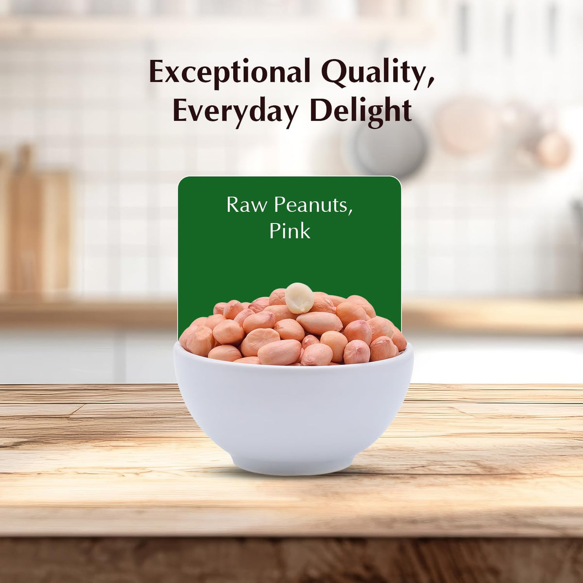 Amazon Brand - Vedaka Raw Peanuts | 1 Kg | Groundnut Kernel | Moongfali | Rich Source of Protein & Fiber | No Artificial Colours & No Preservatives