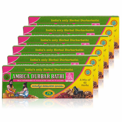 Ambica Durbar Bathi | Made with 63 Sacred Herbs | 210 g, Pack of 2