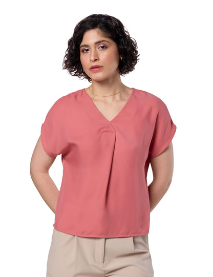 Symbol Premium Women's Relaxed Fit Crop Top | Desk-to-Dinner (Available in Plus Sizes) Polyester