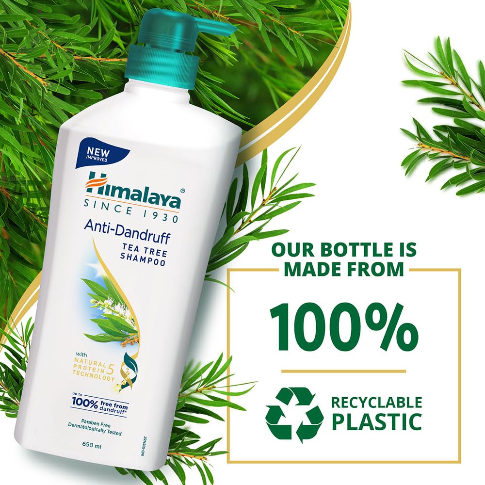 Himalaya Anti Dandruff Shampoo With Tea Tree Removes Dandruff & Soothes Sclap, 1000 ml