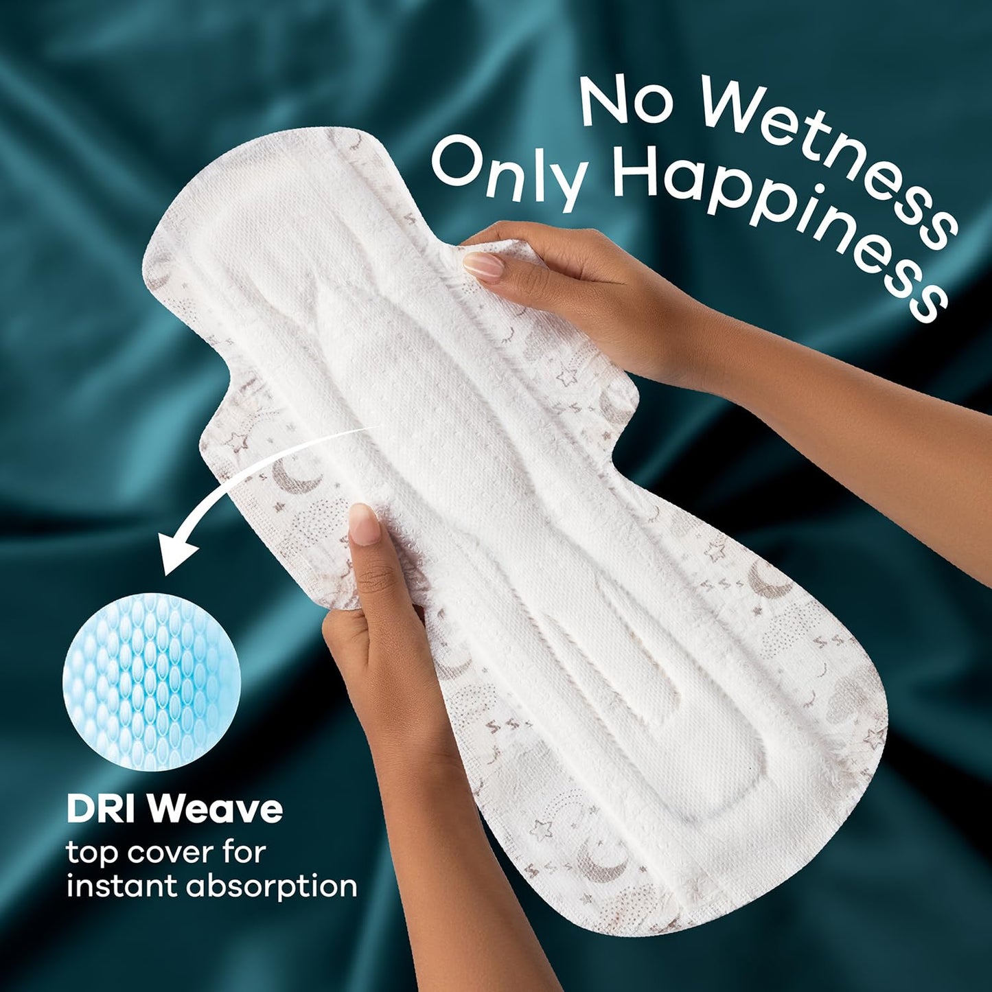 Whisper bindazzz Nights Pads For Women, XXX-Large Pack of 20 pads Scent: unscented