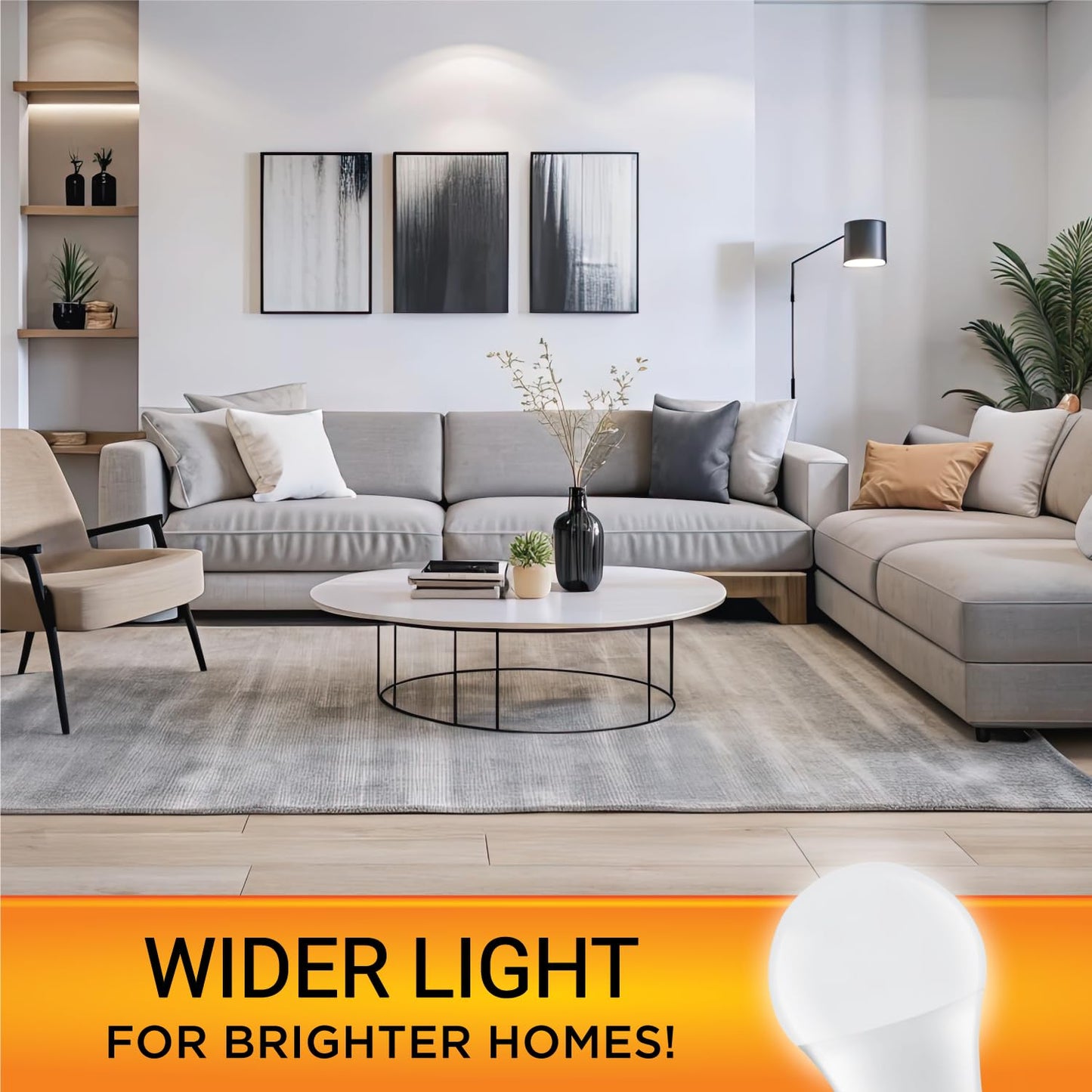 Wipro Garnet 7W LED Bulb for Home & Office |Cool Day White (6500K) | E27 Base|220 degree Light coverage |4Kv Surge Protection |400V High Voltage Protection |Energy Efficient | Pack of 3