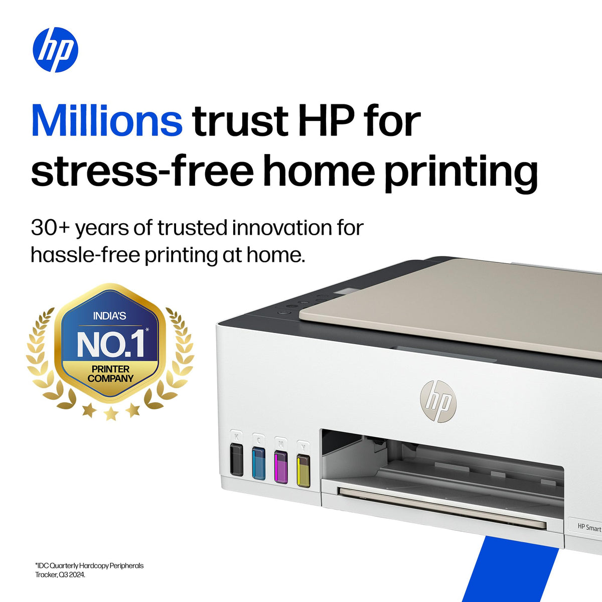 HP Smart Tank 589 All-in-One WiFi Colour Printer |Up to 4000 Black & 6000 Colour Prints I Print,Scan & Copy for Home/Office