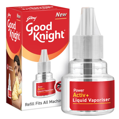 Good Knight Power Activ+ Liquid Vaporiser Pack Of 6 (45ml Each) | 2x Faster Than Before | Mosquito Repellent Refill | India s Most Powerful Liquid Vaporizer