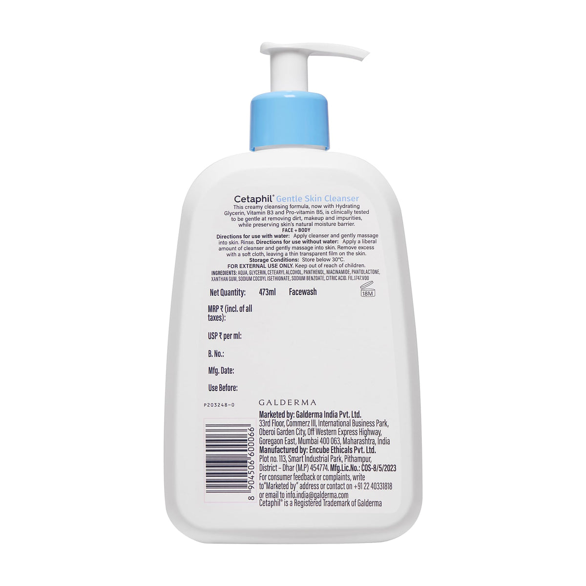 Cetaphil Gentle Skin Hydrating Face Wash 118ml, Paraben Free, Sulphate-Free Gentle Skin Hydrating Cleanser with Niacinamide, Vitamin B5 for Dry to Normal, Sensitive Skin