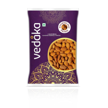 Amazon Brand - Vedaka Almonds | 1 Kg | California Almonds | 100% Natural Badam Giri | Rich In Protein & Dietary Fiber | Crunchy Texture & Delicious Nutty Flavour | No Added Preservatives