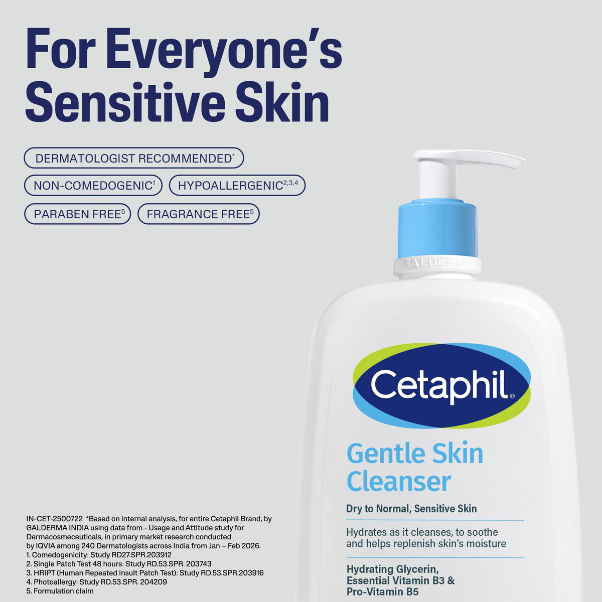 Cetaphil Gentle Skin Hydrating Face Wash 118ml, Paraben Free, Sulphate-Free Gentle Skin Hydrating Cleanser with Niacinamide, Vitamin B5 for Dry to Normal, Sensitive Skin