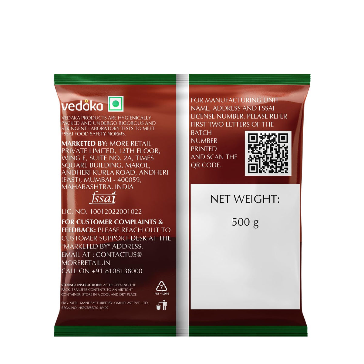 Amazon Brand - Vedaka Raw Peanuts | 1 Kg | Groundnut Kernel | Moongfali | Rich Source of Protein & Fiber | No Artificial Colours & No Preservatives