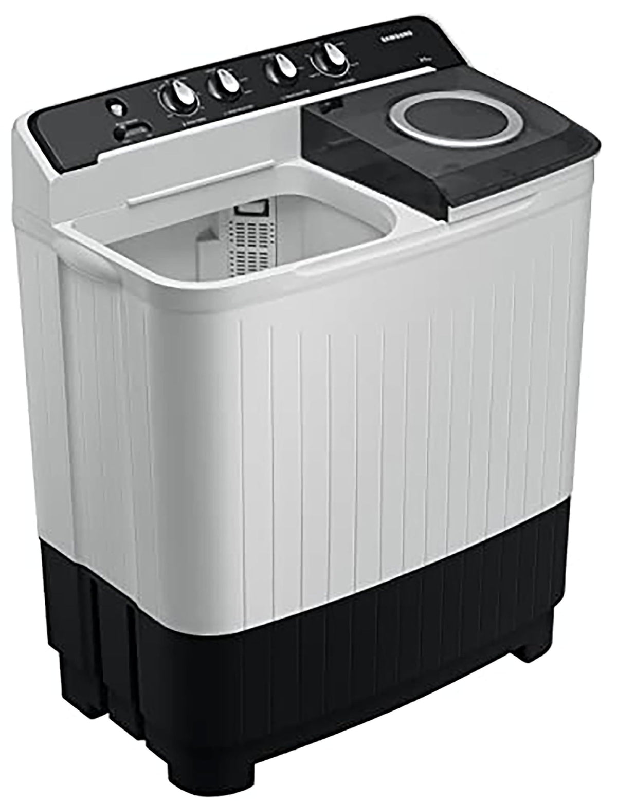 Samsung 10.5 kg, 5 star, Semi-Automatic Top Load Washing Machine (WT10C4260GG/TL, Air Turbo Drying, Light Gray,)