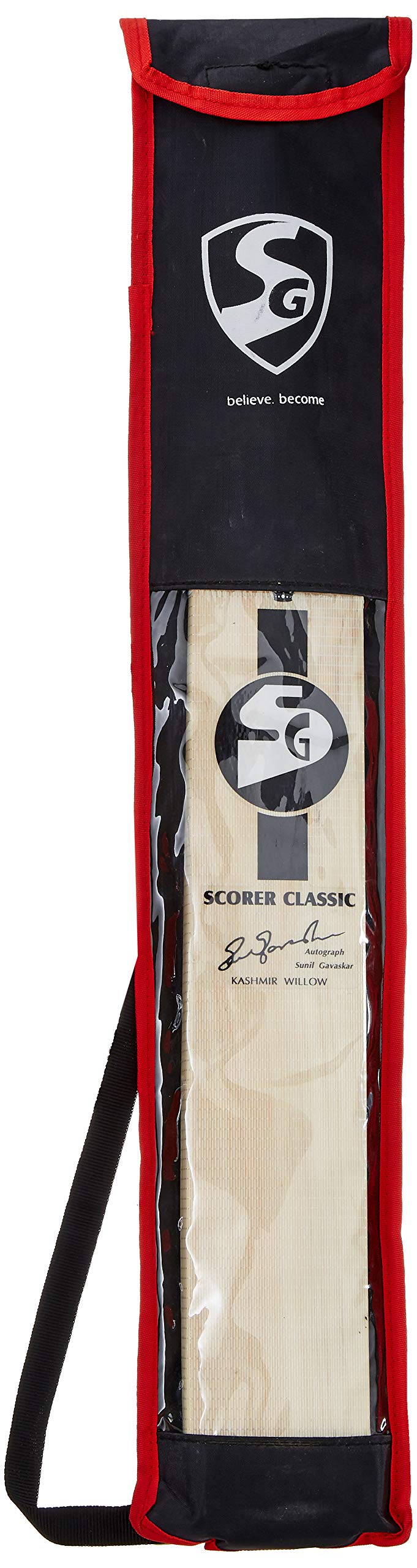 SG Scorer Classic Kashmir Willow Cricket Bat ( Size: Size 6,Leather Ball ), Wood, Multicolour