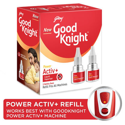 Good Knight Power Activ+ Liquid Vaporiser Pack Of 6 (45ml Each) | 2x Faster Than Before | Mosquito Repellent Refill | India s Most Powerful Liquid Vaporizer
