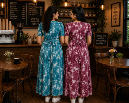 Women's Maternity Feeding Maxi zipless,Lounge wear, zipless Feeding Nightdress,Nursing Maxi Dress,Cotton Kaftan Nighty,Feeding Cotton Nighty