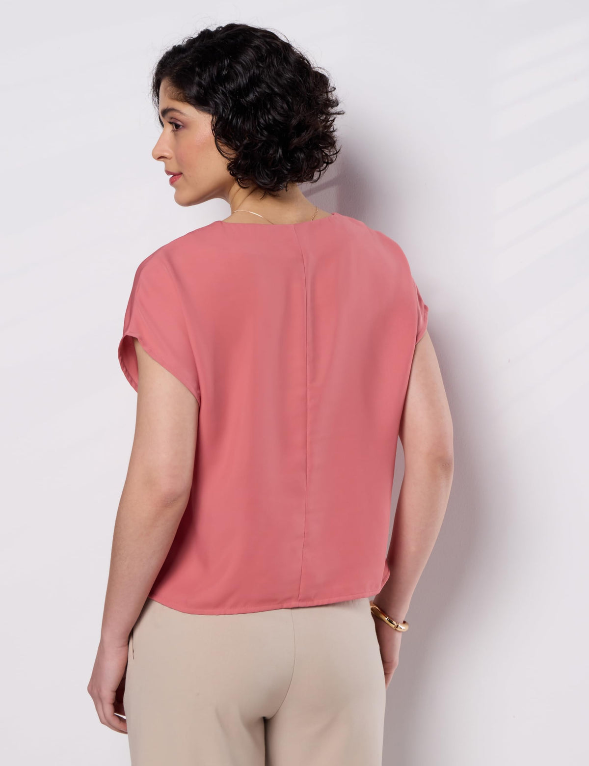 Symbol Premium Women's Relaxed Fit Crop Top | Desk-to-Dinner (Available in Plus Sizes) Polyester