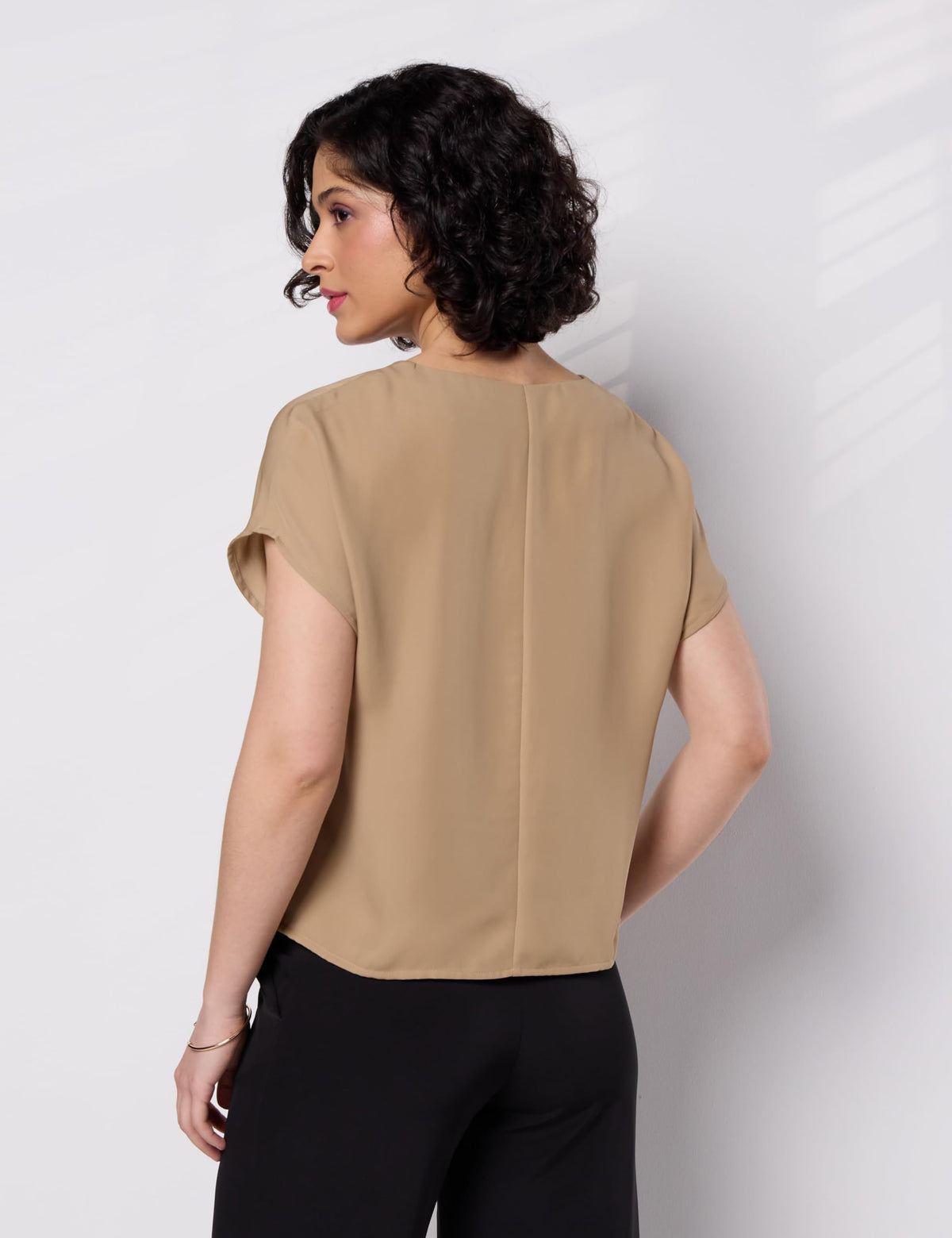 Symbol Premium Women's Relaxed Fit Crop Top | Desk-to-Dinner (Available in Plus Sizes) Polyester