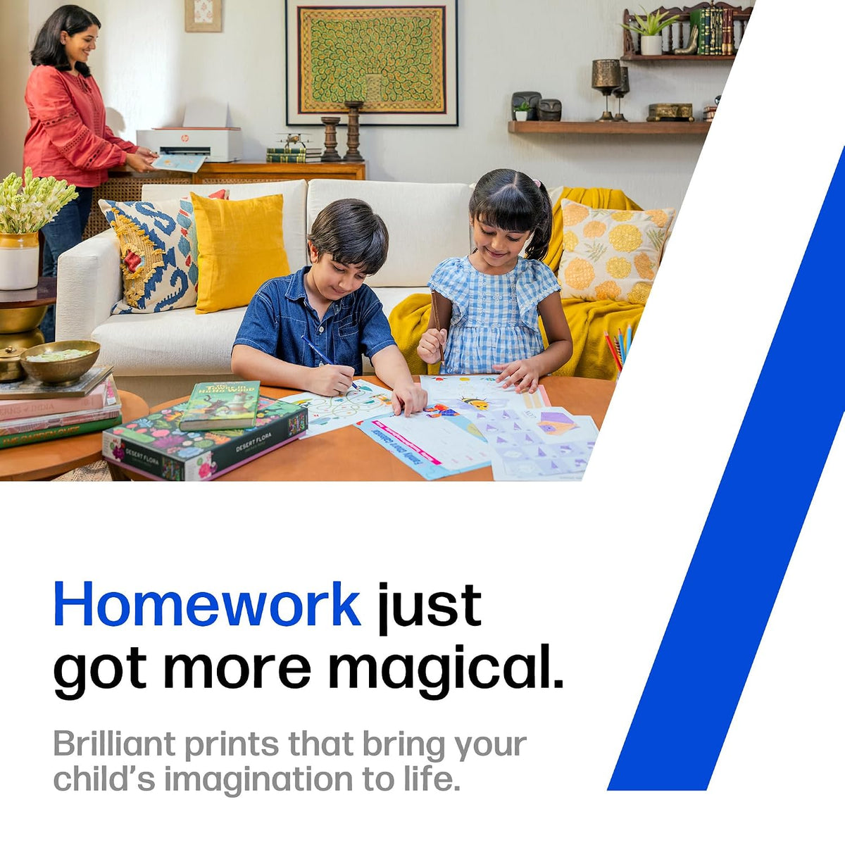 HP Smart Tank 589 All-in-One WiFi Colour Printer |Up to 4000 Black & 6000 Colour Prints I Print,Scan & Copy for Home/Office