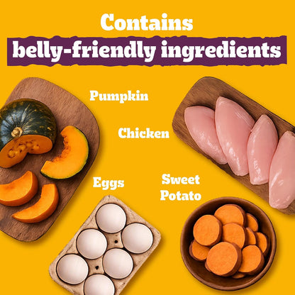 Pedigree Adult Dry Dog Food, New Healthy Belly, 3 kg, Belly Friendly Ingredients, Highly Digestible Proteins, Contains Pumpkin, Sweet Potato, Chicken & Egg, with Prebiotics