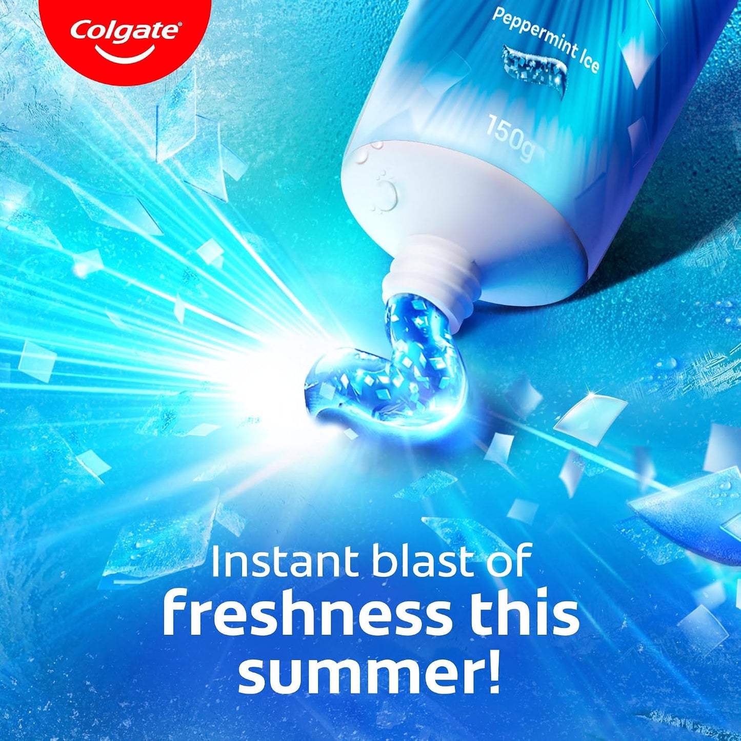 Colgate MaxFresh Breath Freshner Oral Care Toothpaste, 300g Saver Pack (150g x 2), Peppermint Ice, Blue Gel Paste with Menthol & Cooling crystals for bad breath control