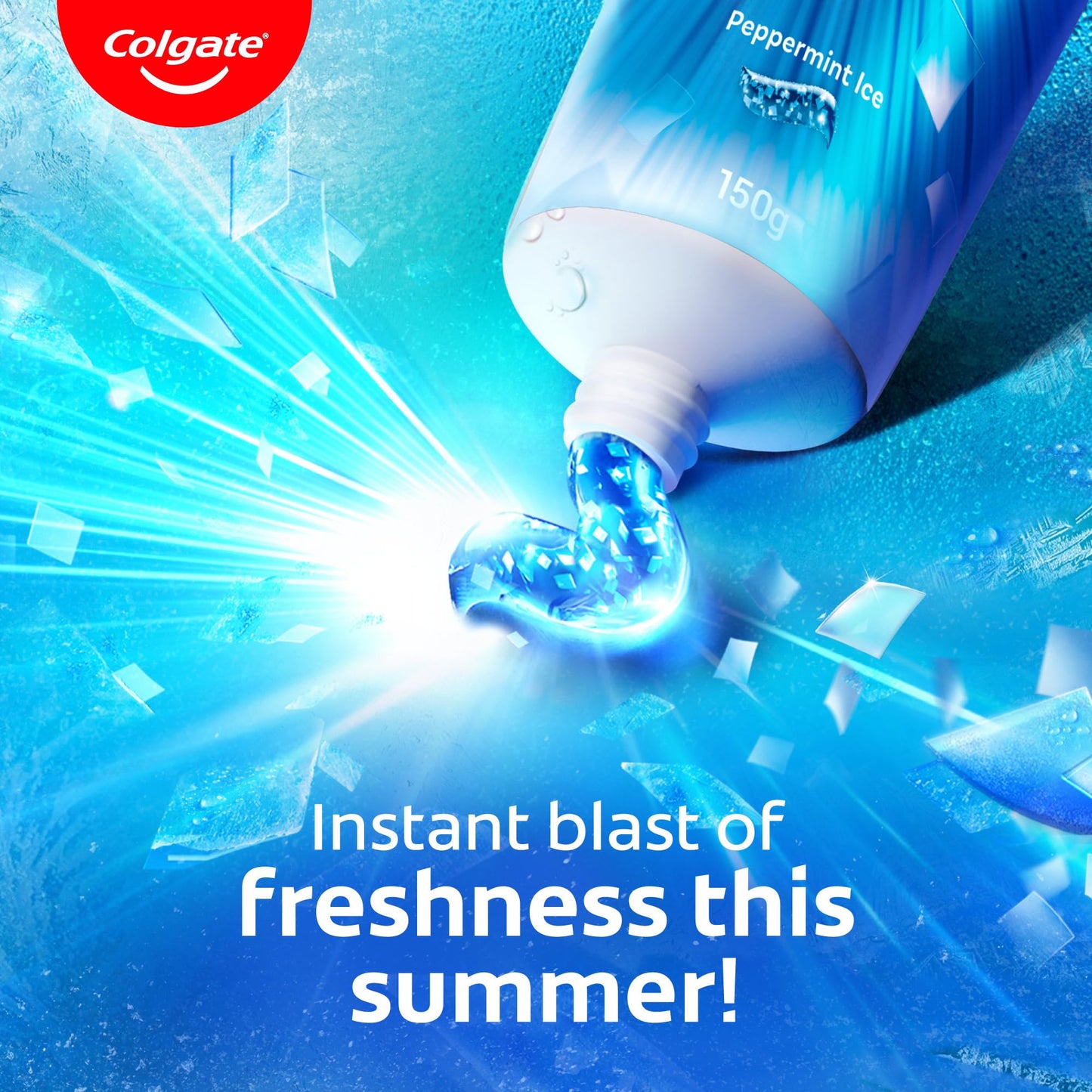 Colgate MaxFresh Breath Freshner Oral Care Toothpaste, 300g Saver Pack (150g x 2), Peppermint Ice, Blue Gel Paste with Menthol & Cooling crystals for bad breath control