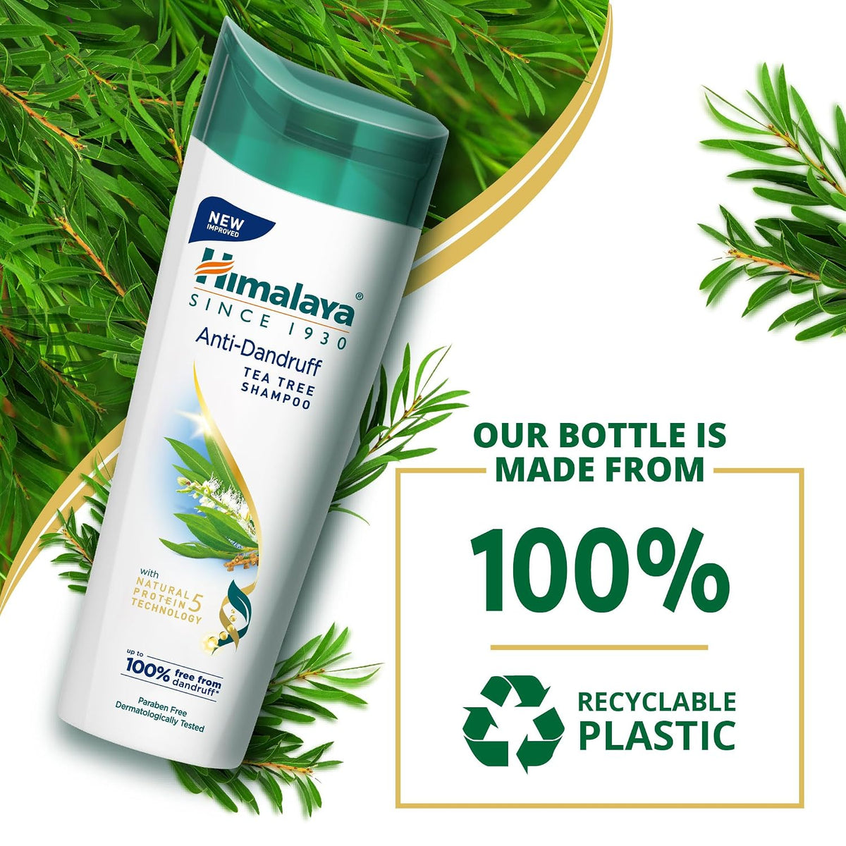 Himalaya Anti Dandruff Shampoo With Tea Tree Removes Dandruff & Soothes Sclap, 1000 ml
