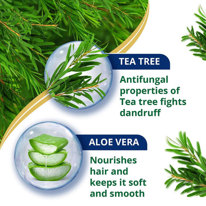 Himalaya Anti Dandruff Shampoo With Tea Tree Removes Dandruff & Soothes Sclap, 1000 ml