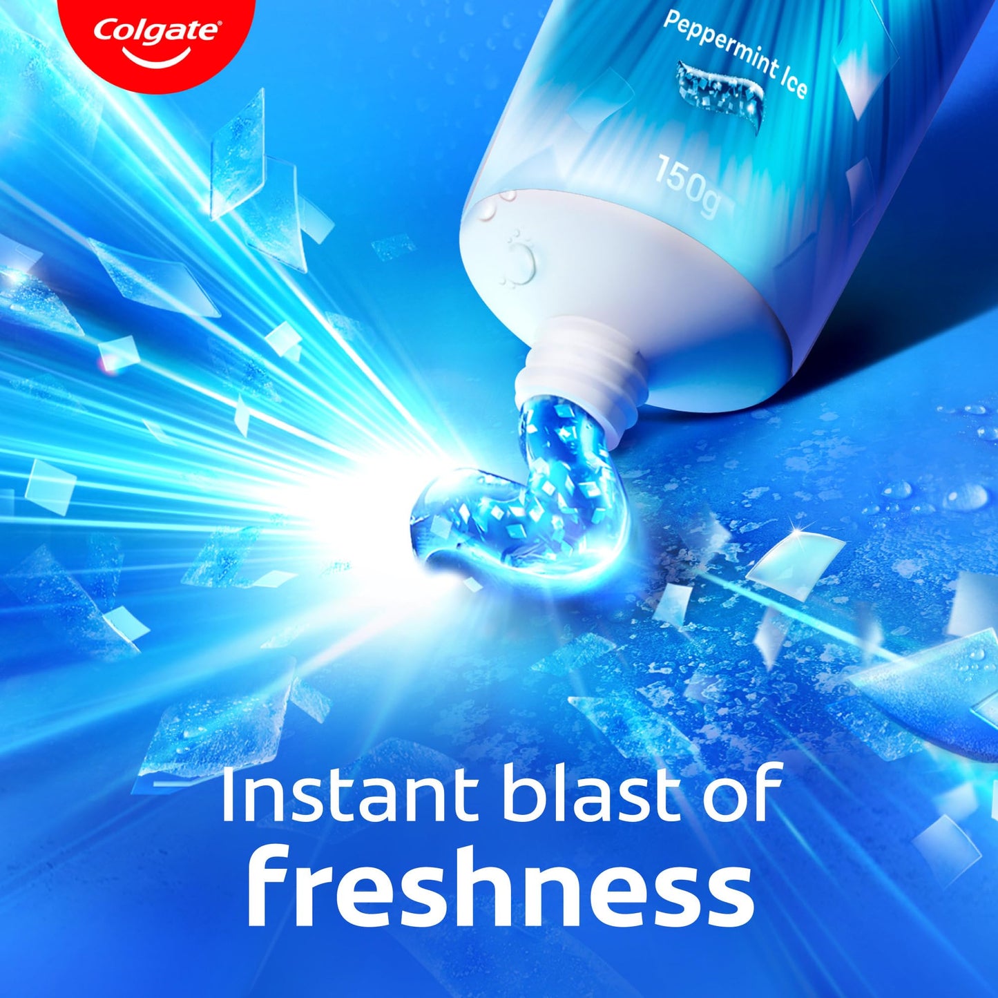 Colgate MaxFresh Breath Freshner Oral Care Toothpaste, 300g Saver Pack (150g x 2), Peppermint Ice, Blue Gel Paste with Menthol & Cooling crystals for bad breath control