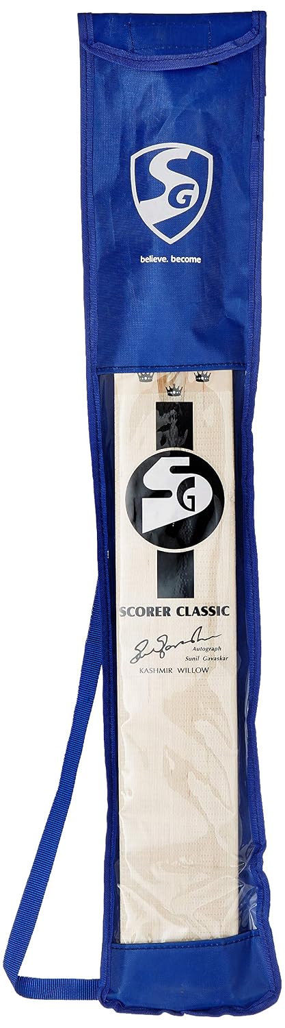 SG Scorer Classic Kashmir Willow Cricket Bat ( Size: Size 6,Leather Ball ), Wood, Multicolour