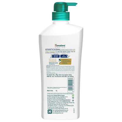 Himalaya Anti Dandruff Shampoo With Tea Tree Removes Dandruff & Soothes Sclap, 1000 ml