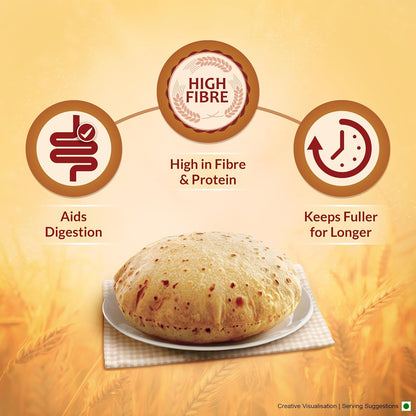 Aashirvaad Atta with Multigrains, 1kg pack | High Fibre & High Protein Multigrain Atta | 6 Natural Grains