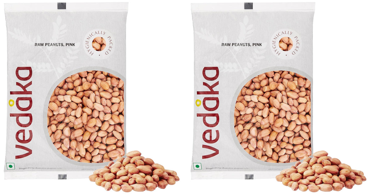 Amazon Brand - Vedaka Raw Peanuts | 1 Kg | Groundnut Kernel | Moongfali | Rich Source of Protein & Fiber | No Artificial Colours & No Preservatives