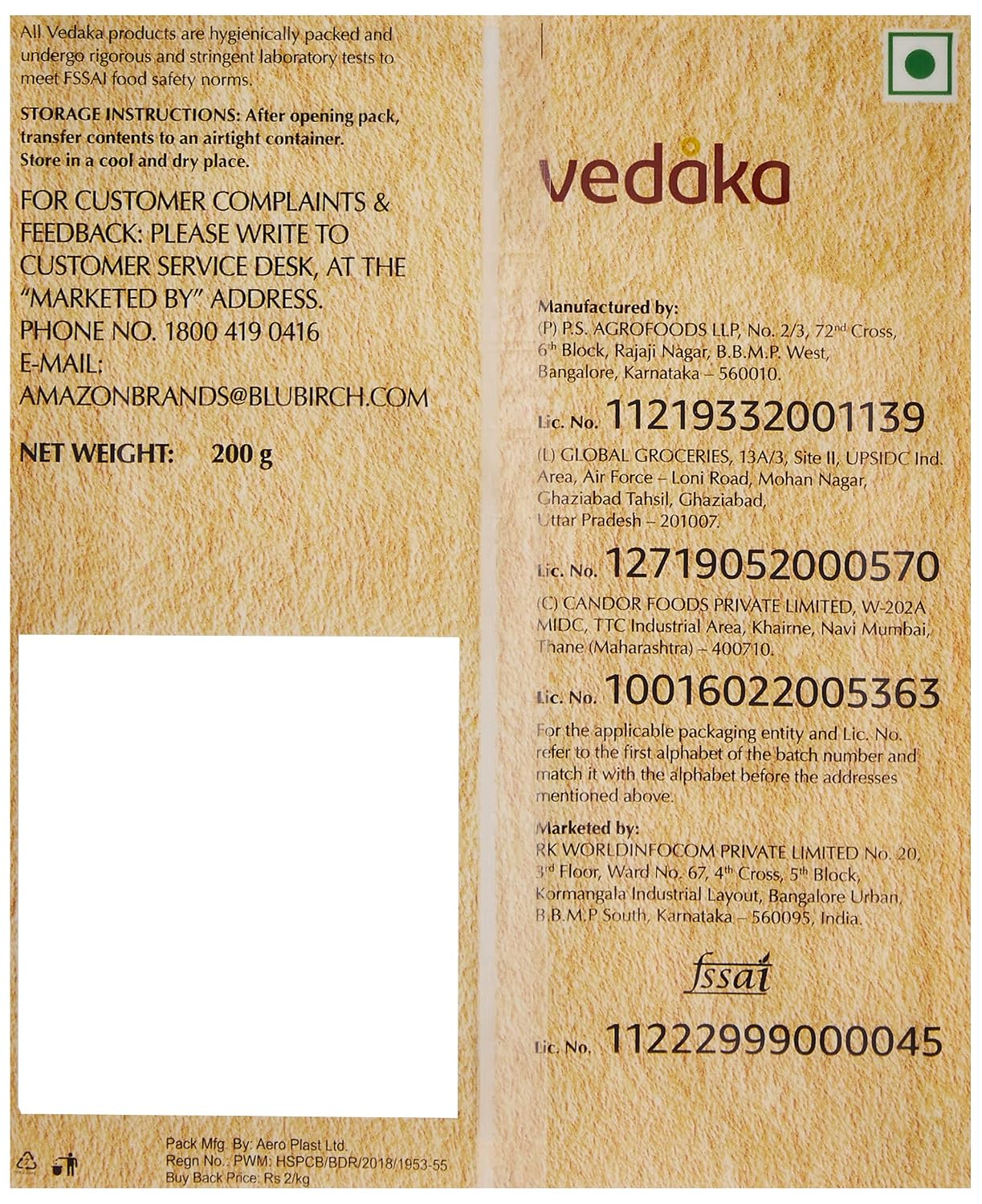 Amazon Brand - Vedaka Almonds | 1 Kg | California Almonds | 100% Natural Badam Giri | Rich In Protein & Dietary Fiber | Crunchy Texture & Delicious Nutty Flavour | No Added Preservatives